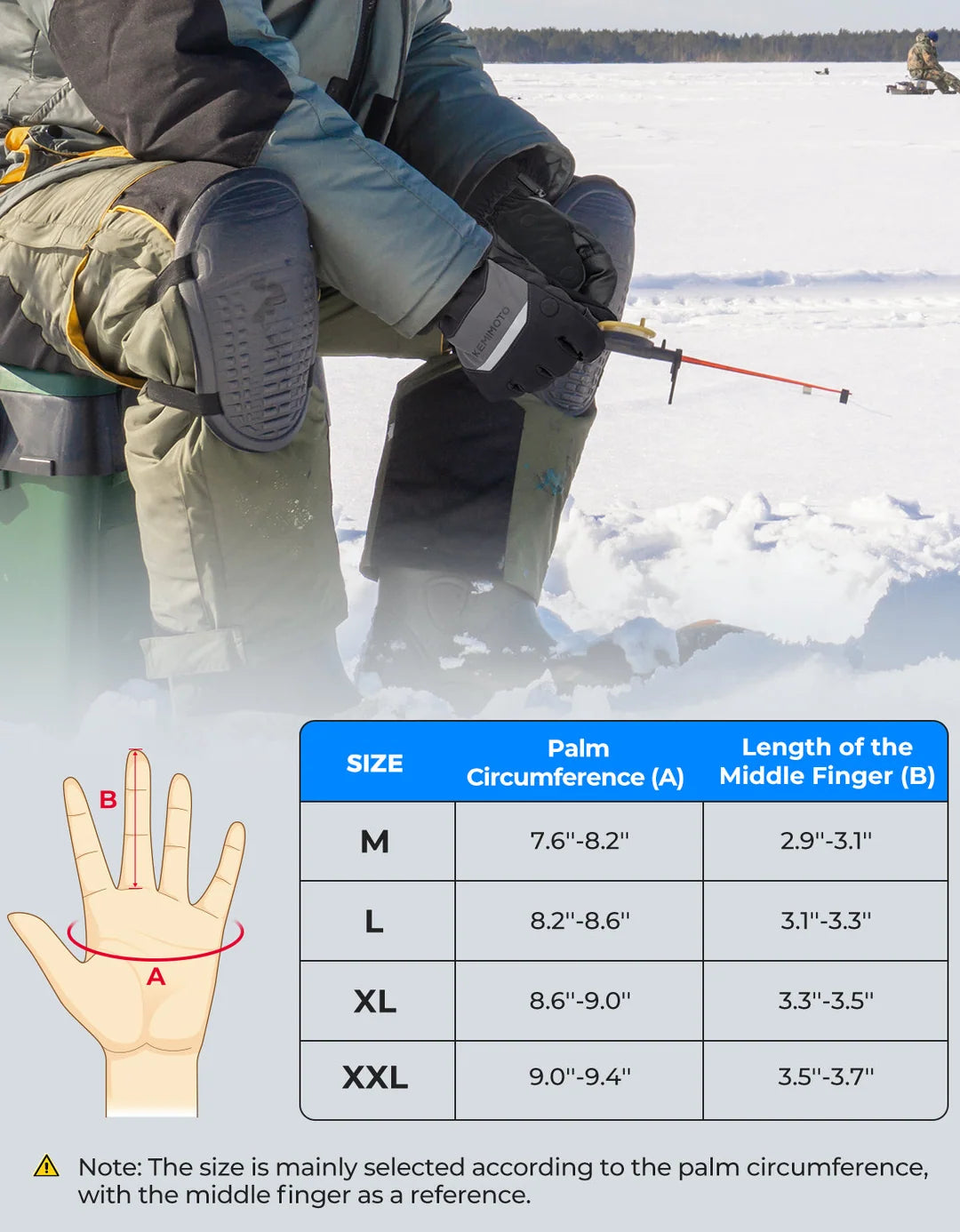 Heated Gloves with Magnetic Flap