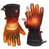 Heated Gloves with Magnetic Flap