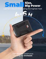 Heated Gloves with Magnetic Flap