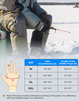 Heated Gloves with Magnetic Flap