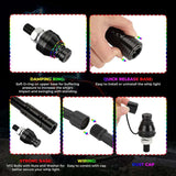 LynXautoinnovate quick release whip light base kit with damping ring, wiring, and dust cap for automotive parts.