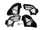 4 pieces of the fenders for the Jeep on a White background