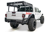 White Jeep vehicle with off-road modifications on a white background