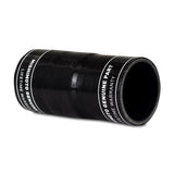 Black silicone hose with Mishimoto branding on a white background