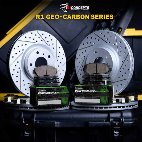 Geo-Carbon Drilled/ Slotted Rotor With Performance Pads Set | BRZ - LynXautoinnovate™️