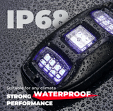 6 Pod RGB Rock Light Kit | Universal - LynXautoinnovate™️