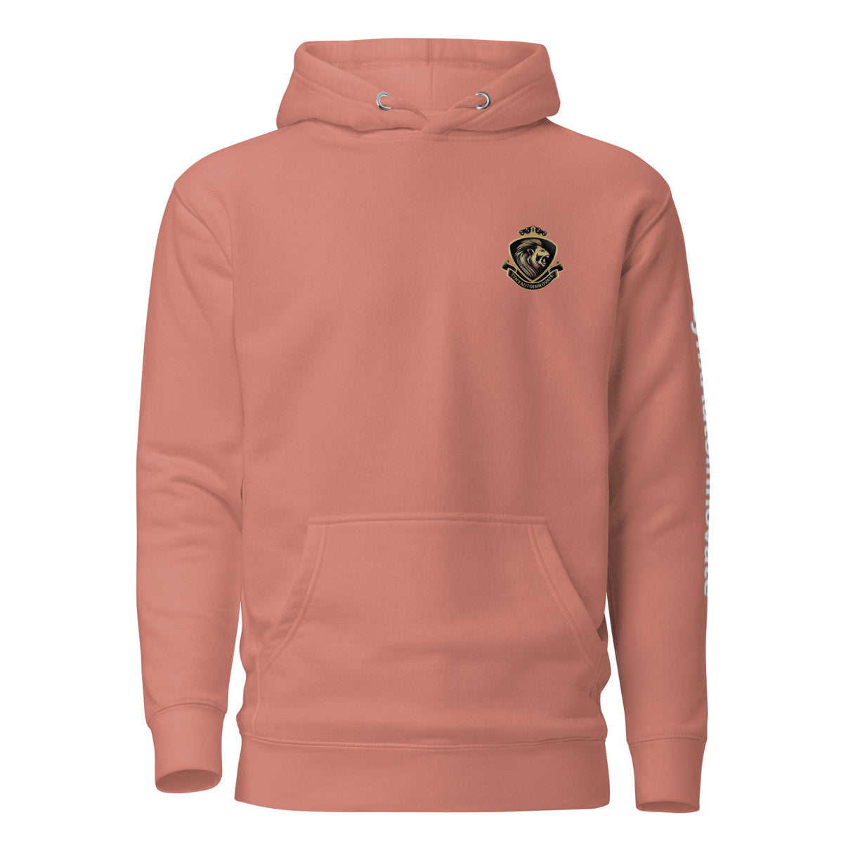 LynXautoinnovate unisex premium dusty rose hoodie with logo, front view