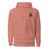 LynXautoinnovate unisex premium dusty rose hoodie with logo, front view